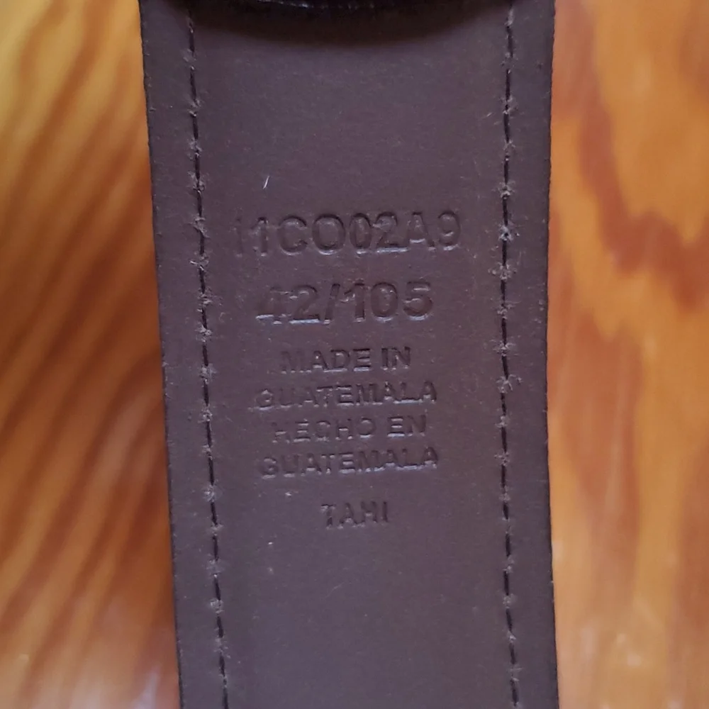 Columbia Brown Leather Belt Size 42